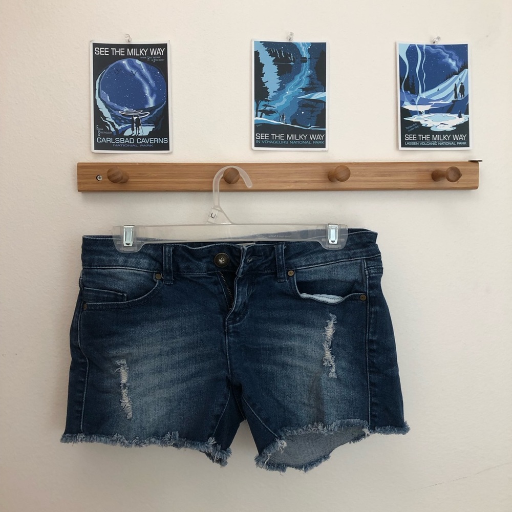 O'Neill low-rise distressed denim shorts